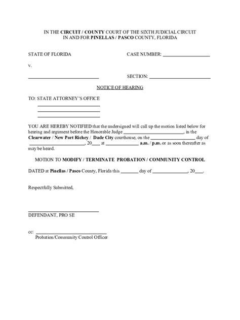 "The Forms Professionals Trust ™. . Sample letter to judge for early release from probation